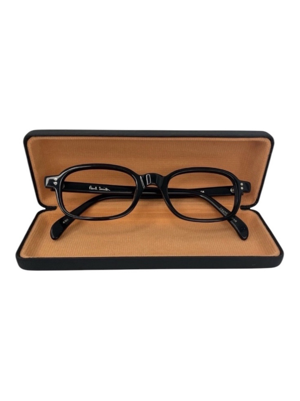 Paul Smith PS-201 OX Black Rectangular Eyeglass Frames Japan 49-20